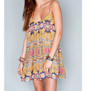 Show Me Your Mumu Bella Trapeze Spaghetti Strap Dress Size Medium EUC